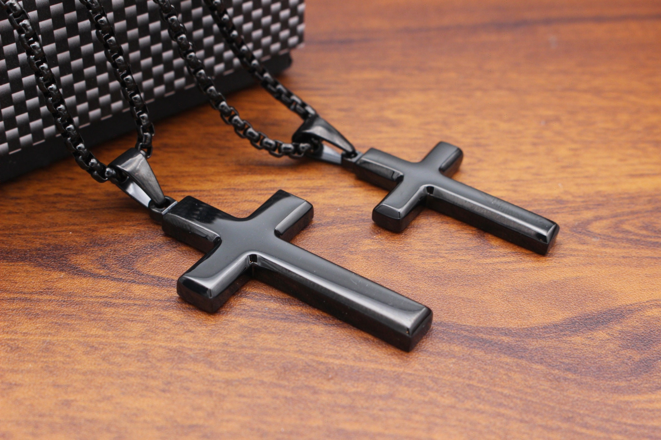 Personalized  Cross faith necklaces, His and hers cross necklace, Religious gift for couple necklace,Christmas Gifts,Brothers,Farther,Friend