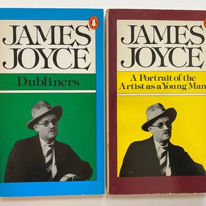 James Joyce 1976 Penguin Set of 2 Paperback Books Short Stories Classic Literature