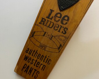 【INSCRIRE*LEE*LESSAGE】COWBOY/RIDERSPANTS Vintage Lee Jeans Mens 34x32 Blue Riders Bootcut Denim Pants