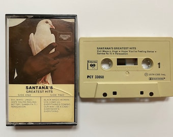 Santana Greatest Hits 1974 Vintage Audio Cassette Tape Tested Working