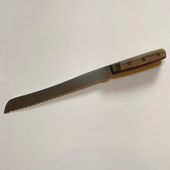 Alfred Zanger Portugal Serrated Knife – Brass Cuff & Wood Handle
