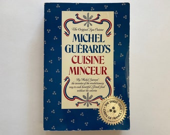 Michel Guérard's Cuisine Minceur 1979 Softcover Book Recipes Cookbook French Cuisine