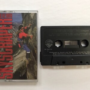 David Lee Roth - Skyscraper 1988 / Vintage Cassette Tape / Tested Working 80s Rock Music