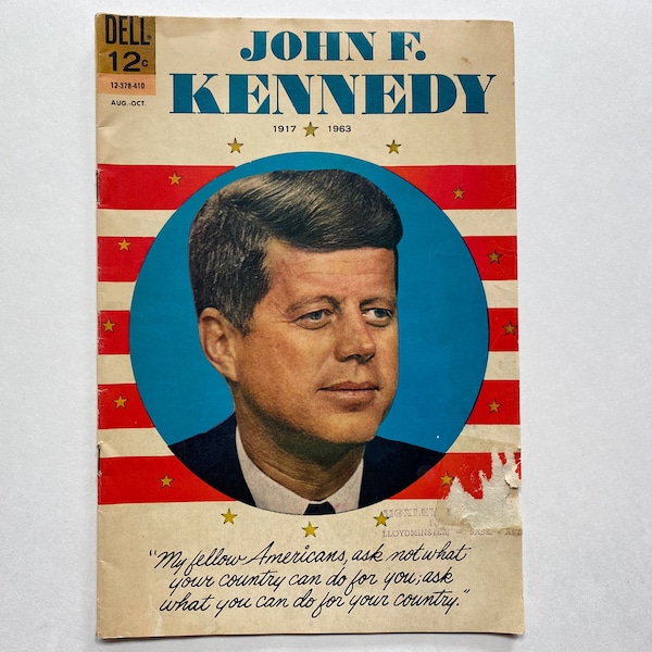 John F Kennedy 1964 Dell Comic Book
