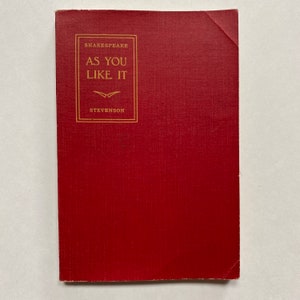 As You Like It Shakespeare 1919 Softcover Copp Clark Literature Series Edition