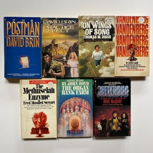 Bantam Science Fiction Collection 1970s-1980s Paperback Lot of 7 Books