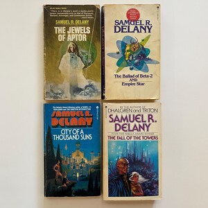Samuel R. Delany 1960s Paperback Lot of 4 Books Ace Science Fiction Editions