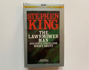The Lawnmower Man and Other Stories from Night Shift by Stephen King 1995 Sealed New Vintage Stock Audio Cassettes Horror Collection