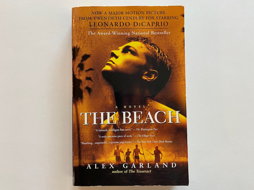 The Beach by Alex Garland 1998 Trade Paperback Book Riverhead Edition Movie Cover Art Film