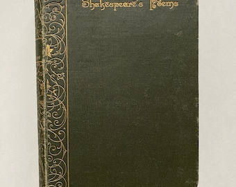 Poems of Shakespeare (1888, Hardcover, Guilded Pageblock, Walter Scott London Edition)