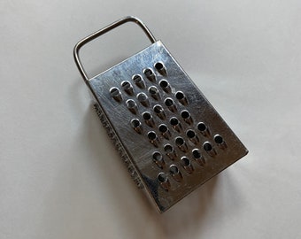 Mini Grater Finger Sized Shedder Slicer Vintage Cottage Farm House Kitchen Tool