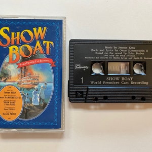 Show Boat World Premier Cast Recording 1994 Audio Cassette Tape Tested Working Musical Threatre