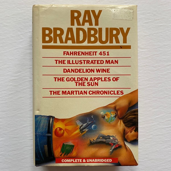 Ray Bradbury 1987 Hardcover Book Fahrenheit 541 The Illustrated Man Dandelion Wine The Golden Apples of the Sun The Martian Chronicles