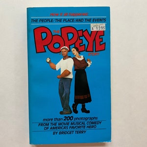 The Popeye Story by Bridget Terry 1980 Paperback Book Movie Tie-In & Still Frames Robin Williams Shelley Duvall Film Novelization
