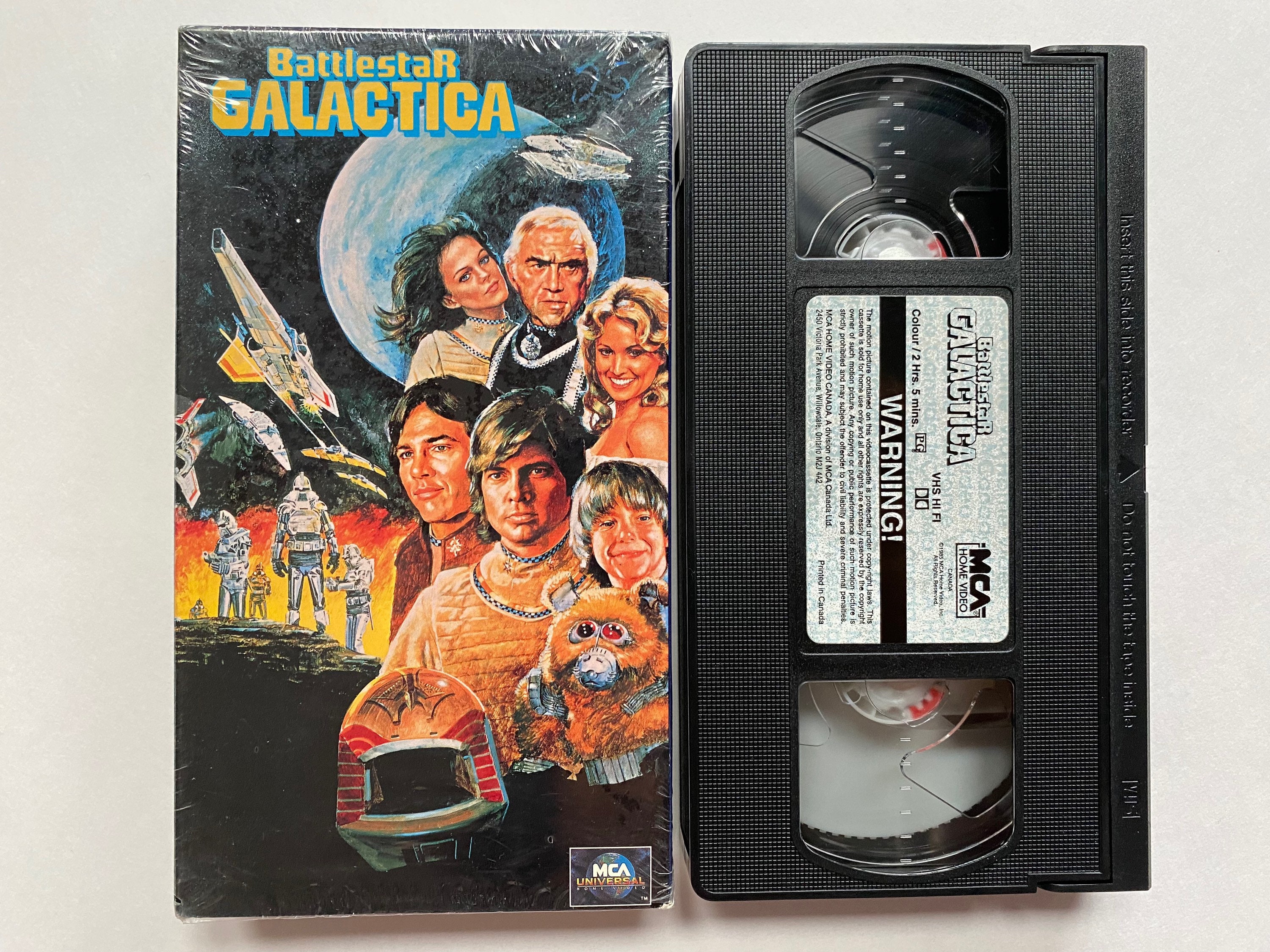 Battlestar Galactica 1978 VHS Vintage Video Cassette Tape Tested  
