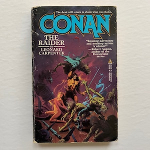 Conan The Raider by Leonard Carpenter 1987 Paperback Book Tor Fantasy