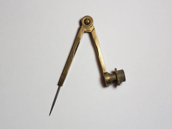 antique drafting compass