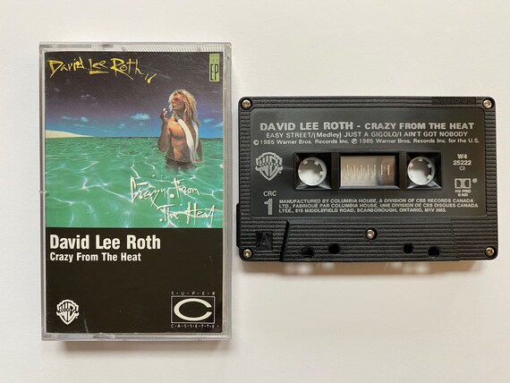 David Lee Roth - Crazy From the Heat 1985 / Vintage Cassette Tape