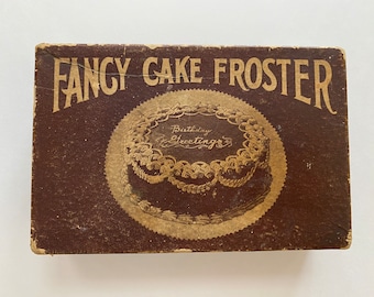 Fancy Cake Froster Icing Frosting Tool Kit VTG Cookware Bakeware Dessertware