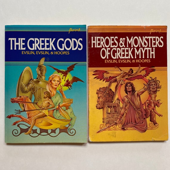 The Greek Gods and Heroes & Monsters of Greek Myth by Bernard and Dorothy  Evslin and Ned Hoopes Paperback Point Scholastic Young Adult Books - Etsy