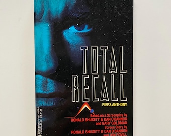 Total Recall by Piers Anthony 1990 Broché 1ère impression Movie Tie in Avon Book