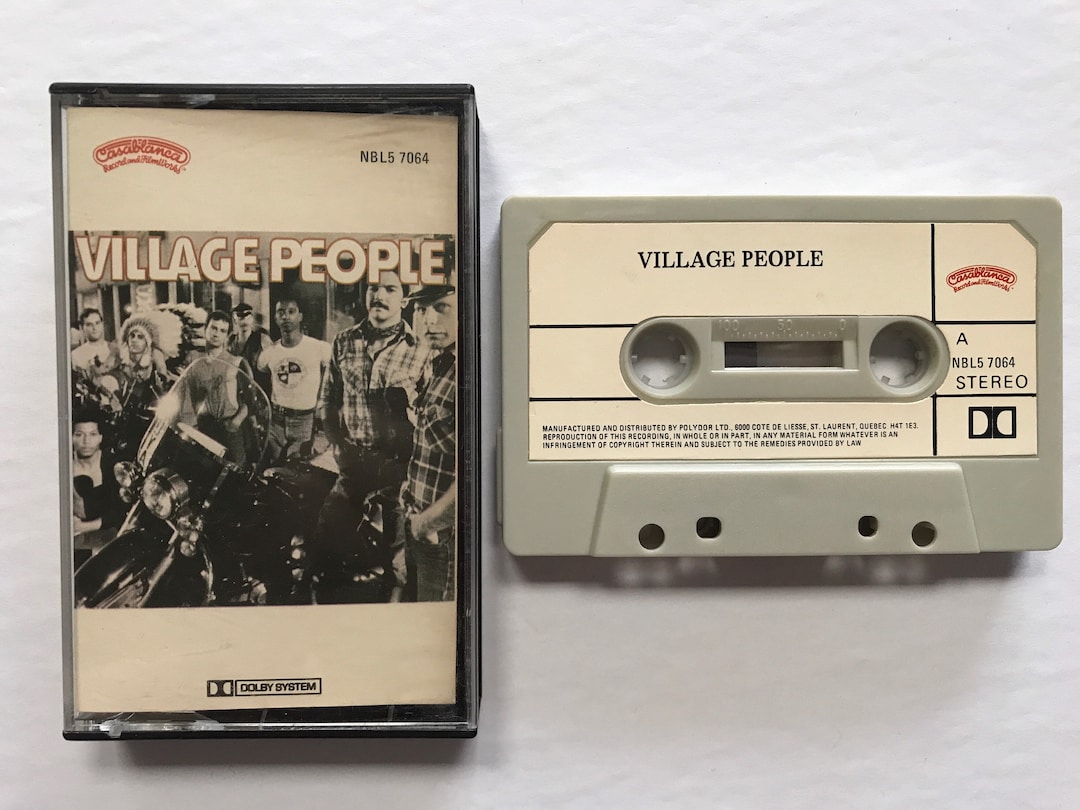 邦楽 AFTER DINNER - SOUVENIR CASSETTE & LIVE Village People 1977 - Vintage Cassette Tape / Tested Working
