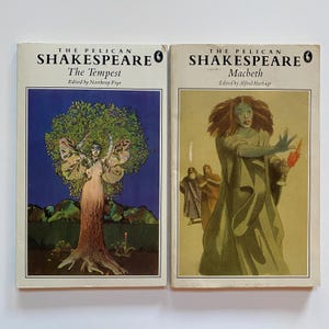 The Tempest & Macbeth by William Shakespeare 1980s Paperback Lot of 2 Pelican Editions