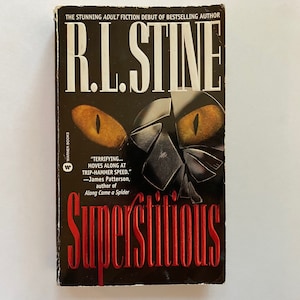 Superstitious by R.L. Stine 1996 Paperback Warner Books Edition Horror Suspense