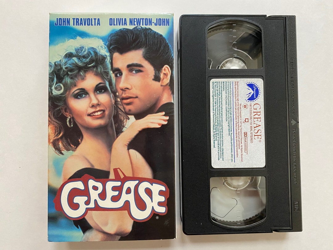 Grease 1978 VHS Video Cassette Tape Tested Working Etsy