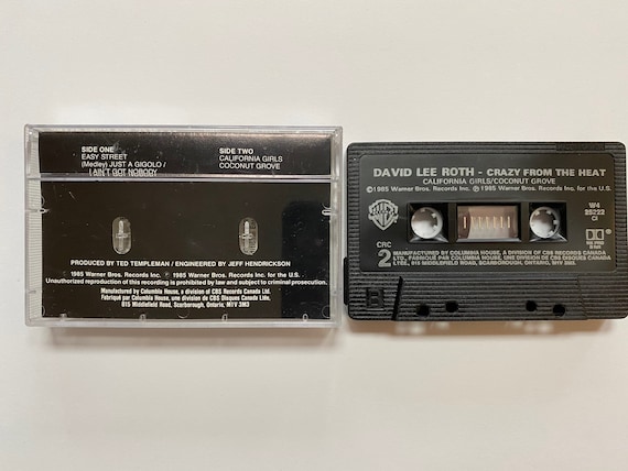 David Lee Roth - Crazy From the Heat 1985 / Vintage Cassette Tape