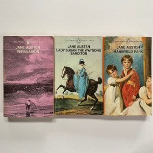 Mansfield Park Persuation Lady Susan The Watsons Sandition by Jane Austen 1970s Paperback Lot of 3 Penguin Editions