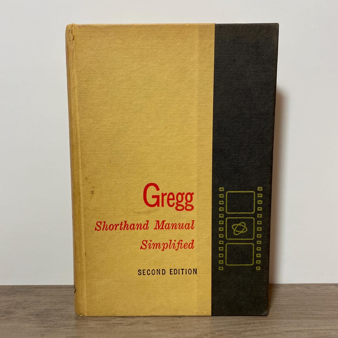 Gregg ショートハンド大学生向き 速記教材 Vol1&2 の2冊　古書洋書 Gregg Shorthand Manual Simplified 2nd Edition by John Robert Gregg