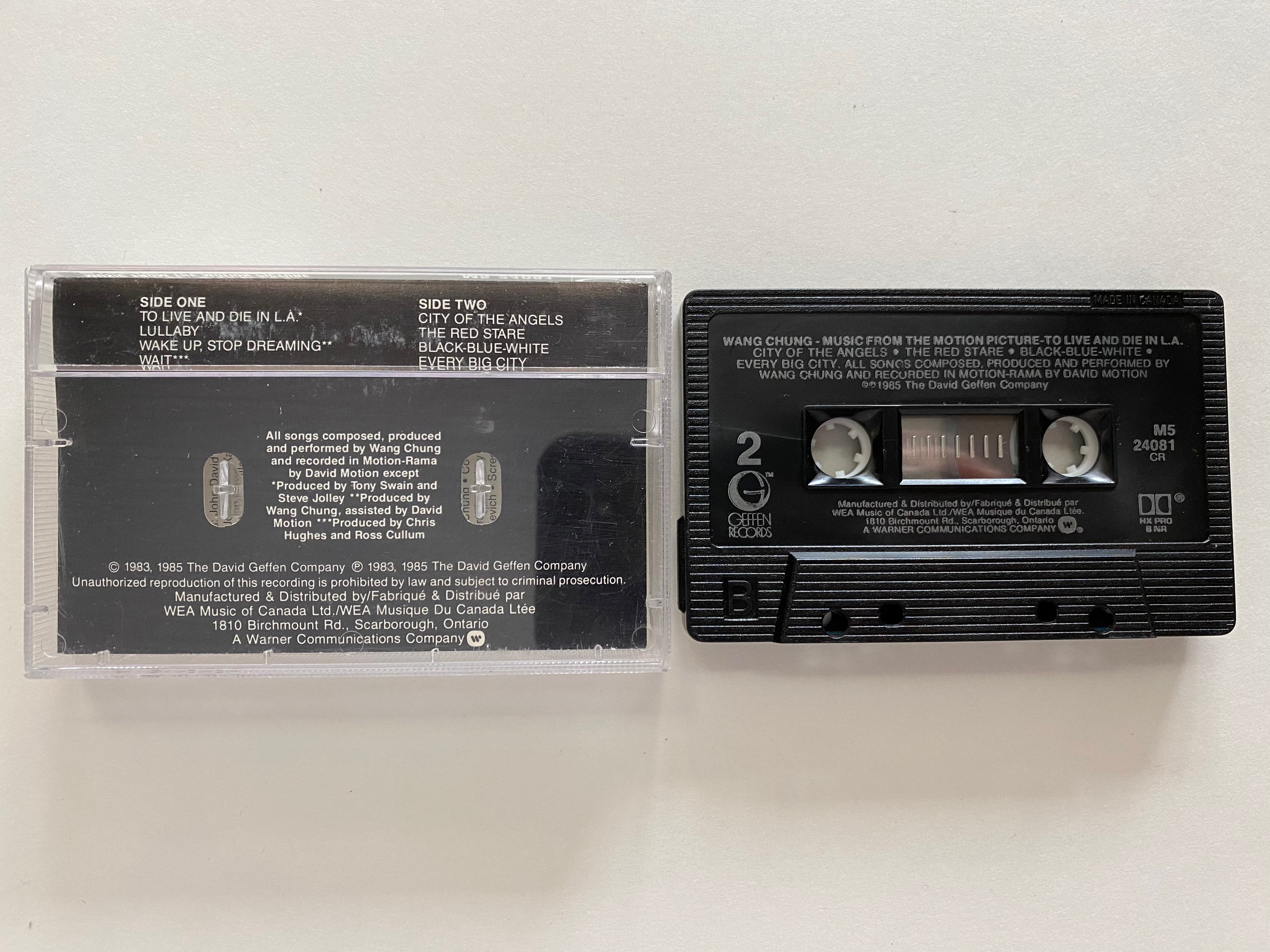 Wang Chung to Live and Die in L.A. 1985 Vintage Audio