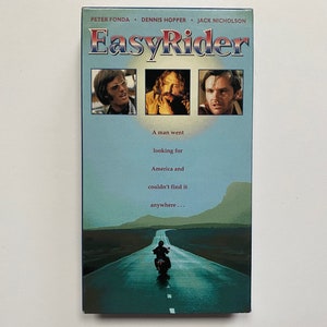 Easy Rider VHS Vintage Videocassette Tape Sticker On Bottom Still Intact