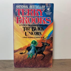 The Black Unicorn by Terry Brooks 1987 Paperback Del Rey Edition - Vintage Fantasy Novel