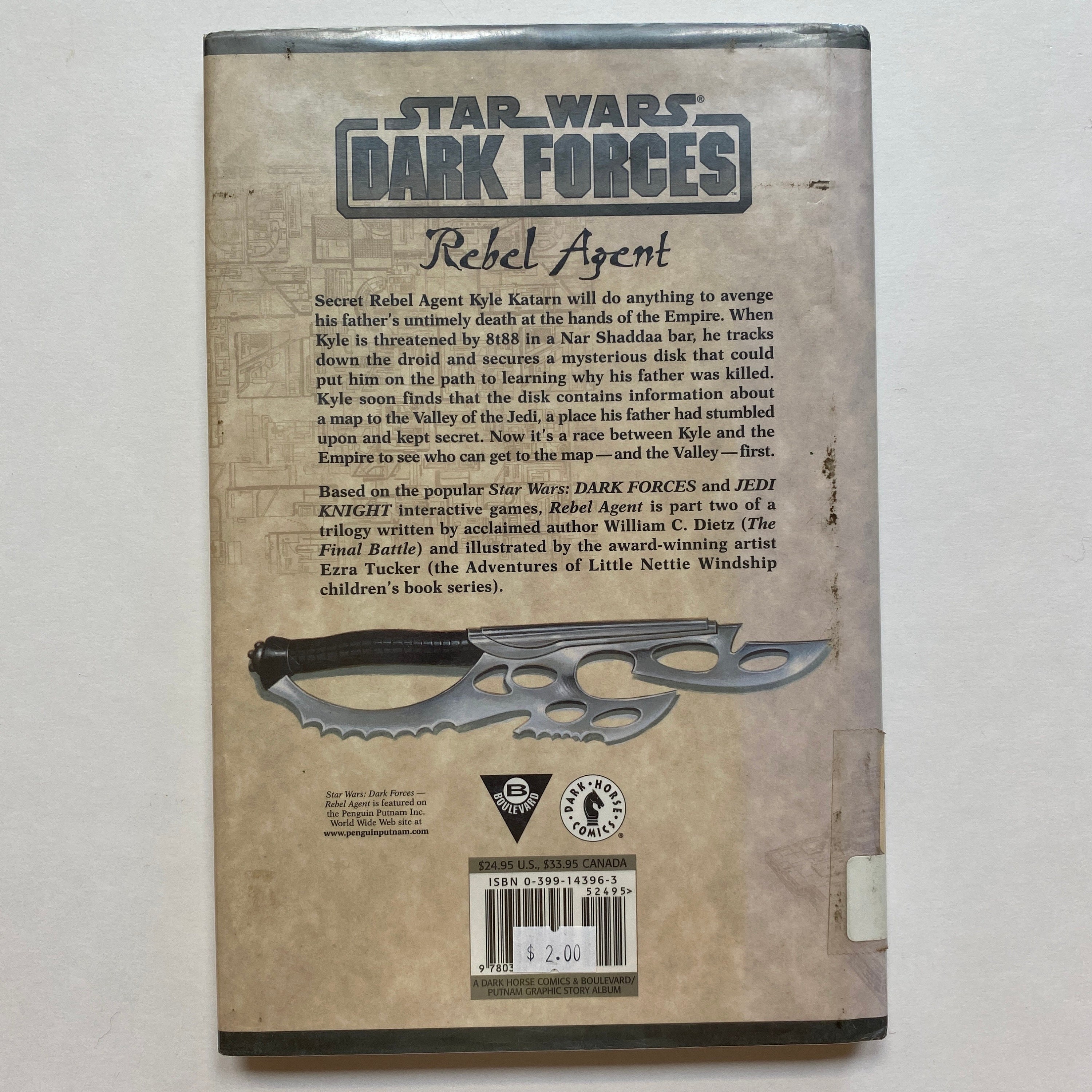 Star Wars Dark Forces Rebel Agent by William C. Dietz 1998