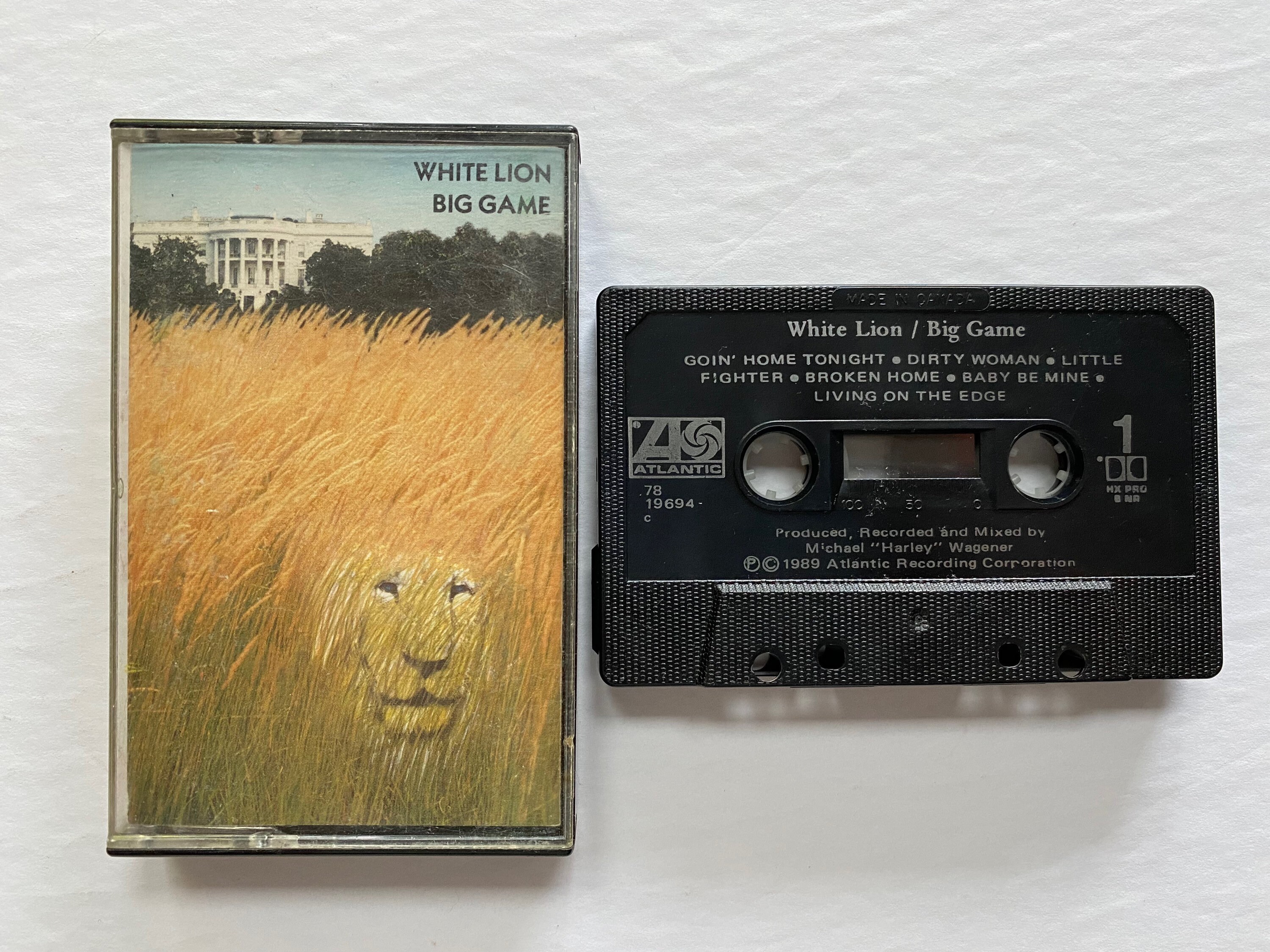 White Lion Big Game 1989 Vintage Audio Cassette Tape Tested