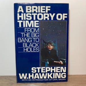 A Brief History of Time by Stephen Hawking - 1988 Hardcover - 12th Printing - Bantam Books - Vintage Popular Science Book