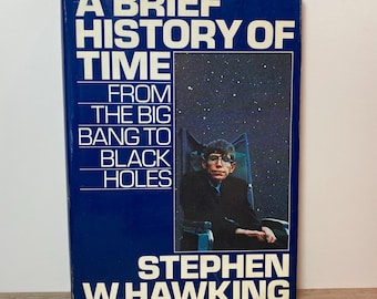 A Brief History of Time by Stephen Hawking - 1988 Hardcover - 12th Printing Bantam Books - Vintage Popular Science Book