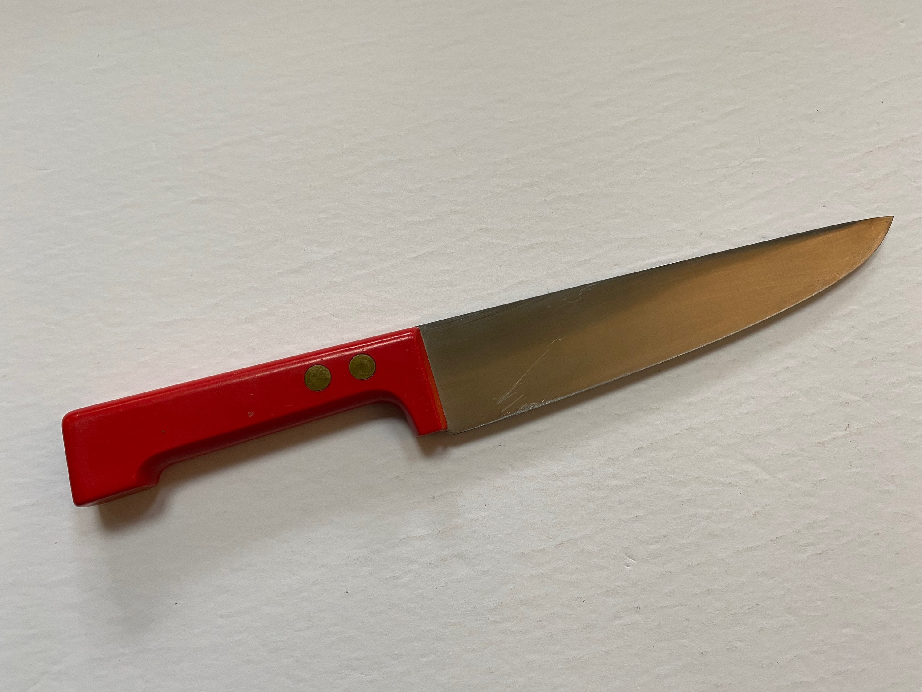 Vintage DANSK JAPAN Chef/Butcher Knife Sharpening Steel w/Wood Handle