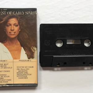 Carly Simon - The Best Of - 1975 / Vintage Cassette Tape / Tested Working Pop Folk Music