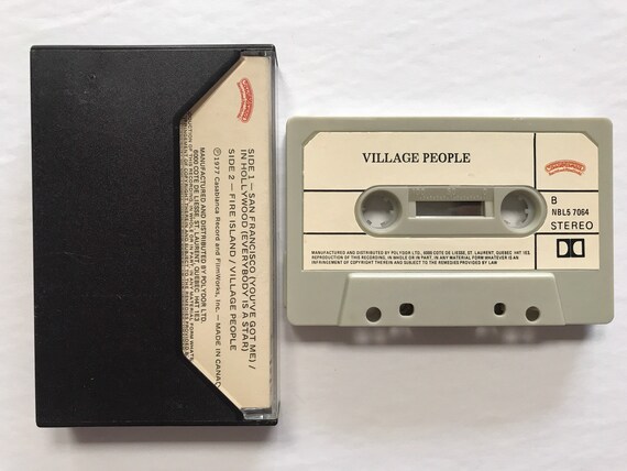 Village People 1977 - Vintage Cassette Tape / Tested Working