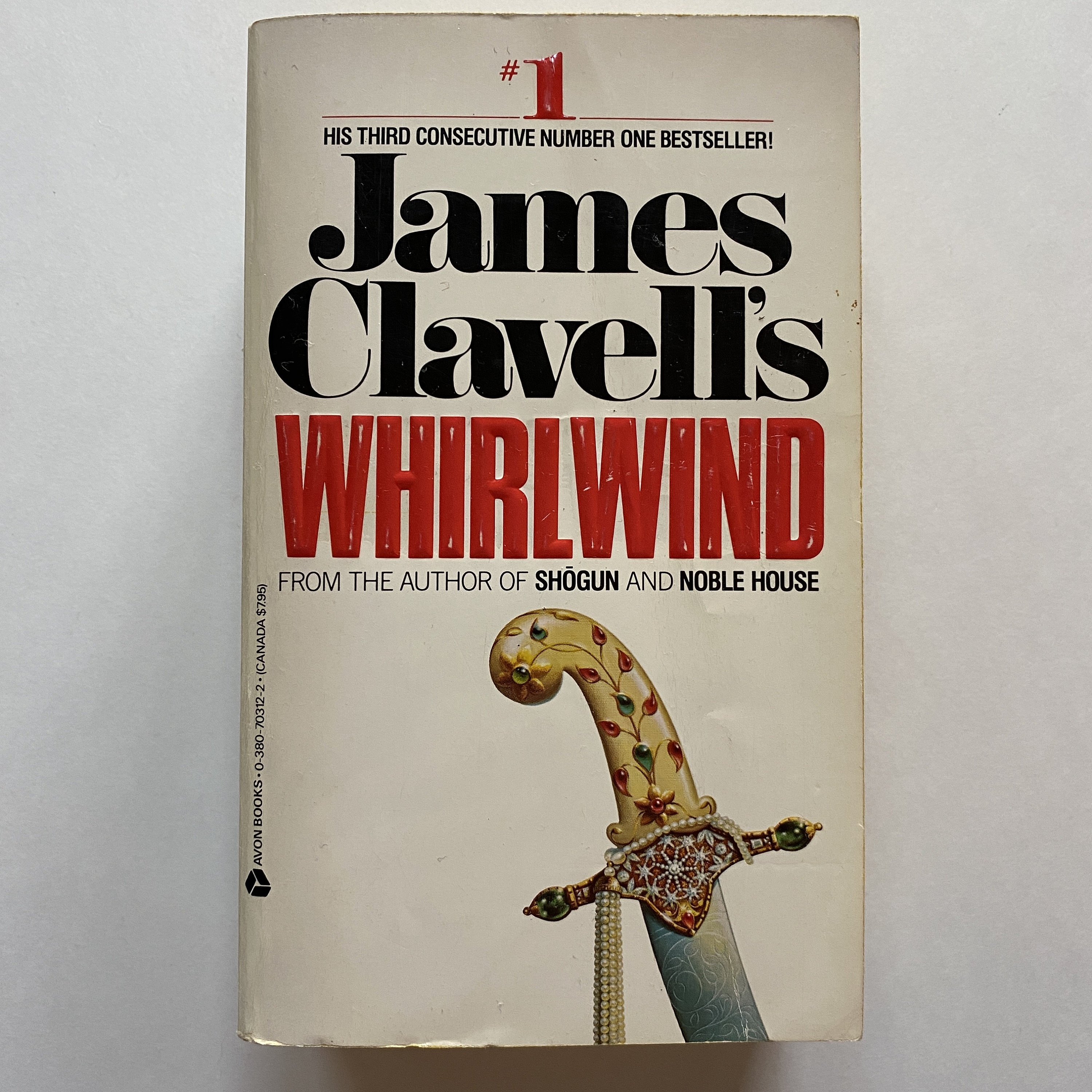 Whirlwind by James Clavell 1987 Paperback Book 1st Printing Avon