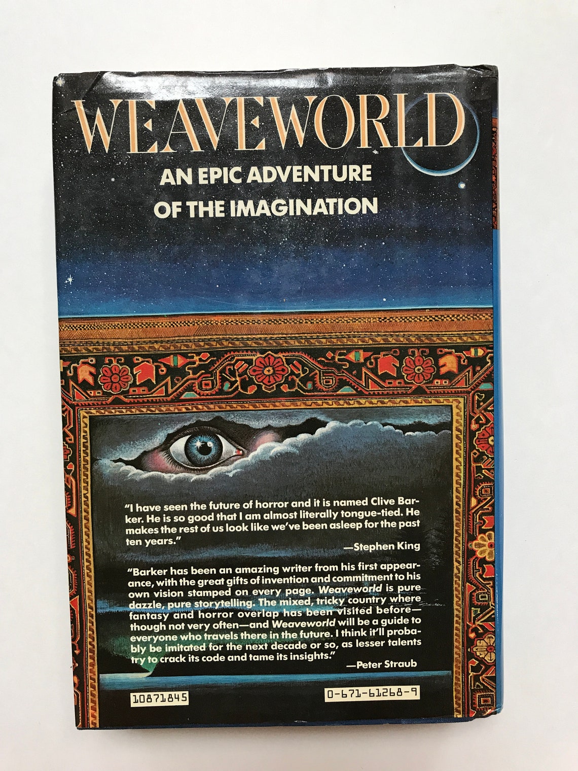 Weaveworld by Clive Barker 1987 Hardcover Book / Poseidon Etsy