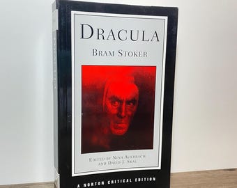 Drácula de Bram Stoker, 1997, libro de bolsillo, edición crítica de Norton, primera impresión, literatura clásica clásica.