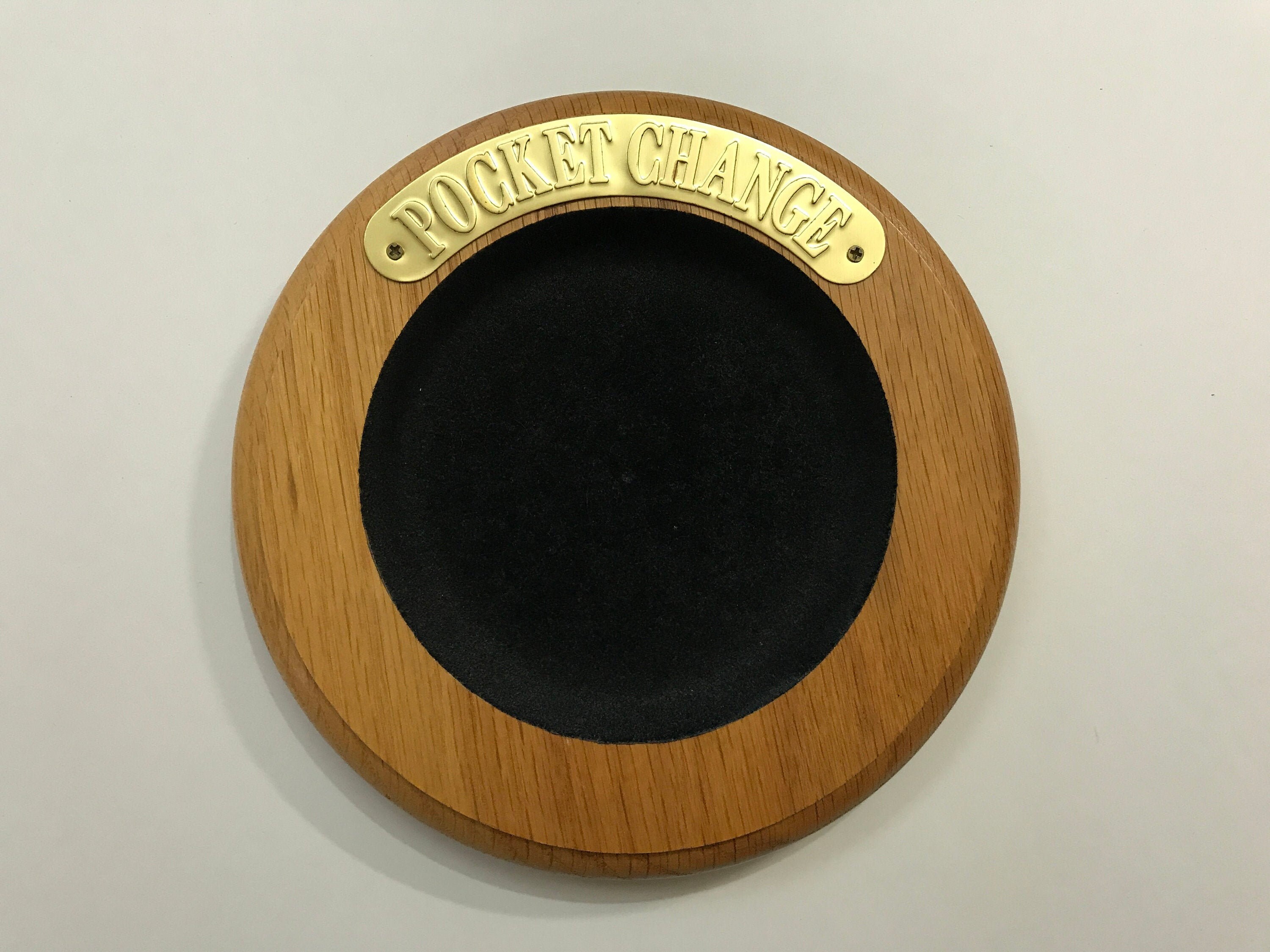 Vintage Wooden Pocket Change Tray Rare Etsy