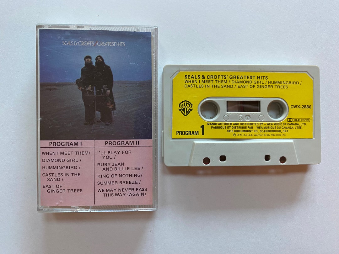 Seals and Crofts Greatest Hits 1975 Audio Cassette Warner Brothers