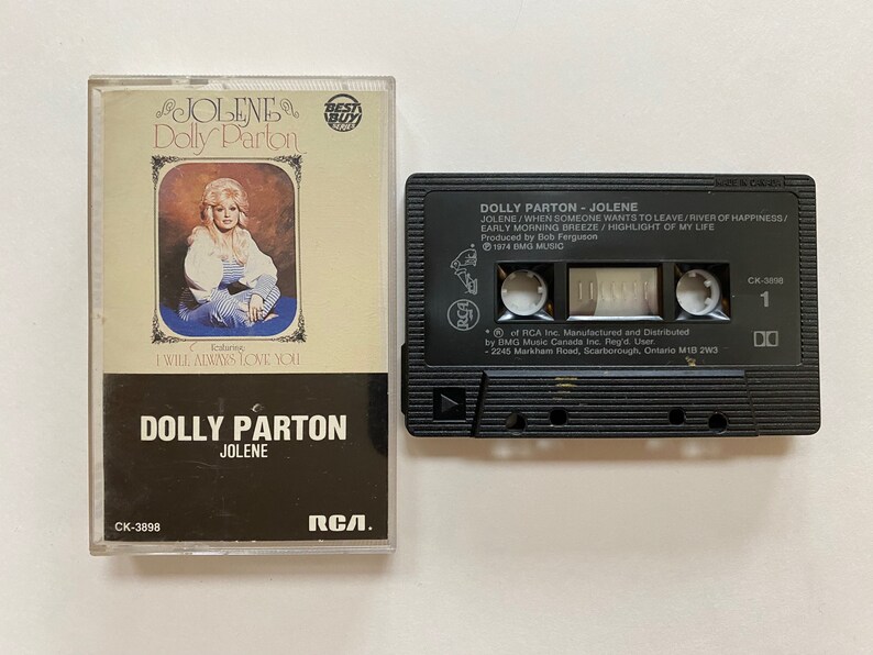 Dolly Parton Jolene 1974 Audio Cassette Tape Tested Works VTG Etsy