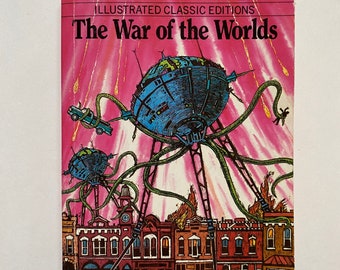 The War of The Worlds by H.G. Wells (1983, Small Paperback, Illustrated Classics, Moby Books)