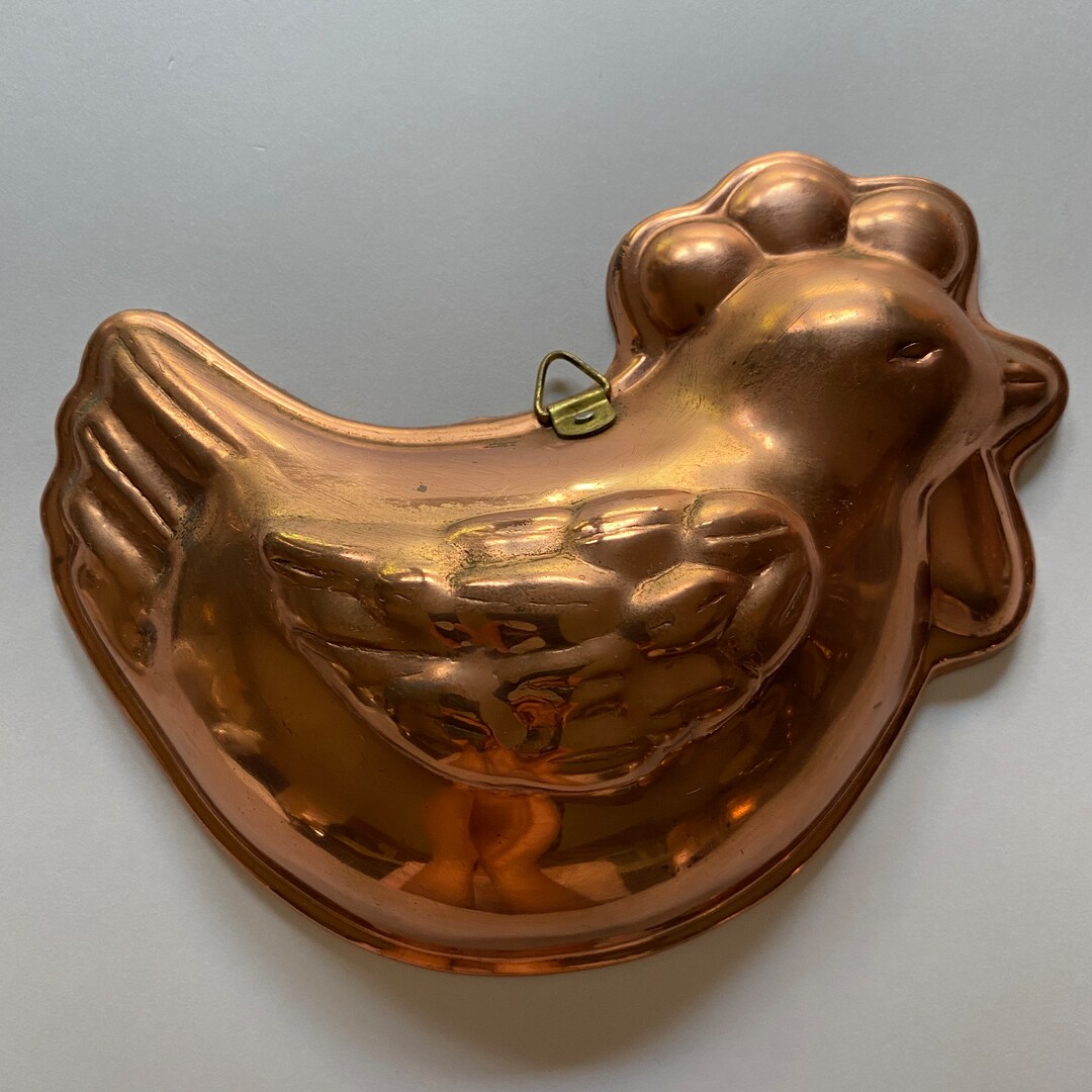 Copper Chicken Mold Wall Hanging Kitchen Art & Farm Decor Etsy